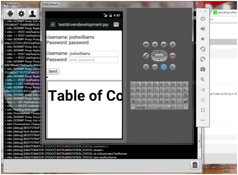 Selenium enters data in 

mobile