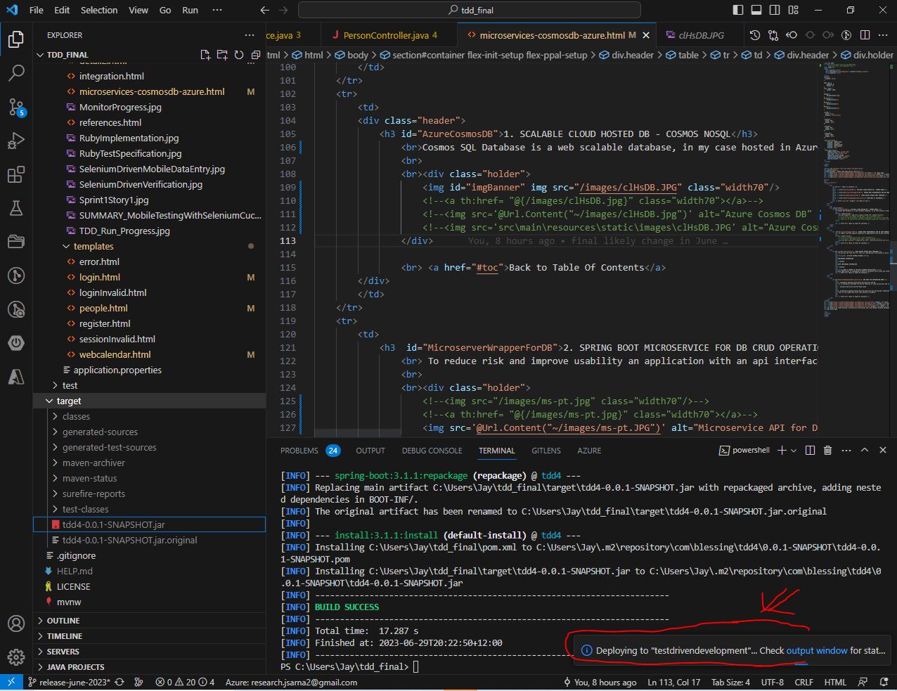 How to deploy spring boot application to Azure